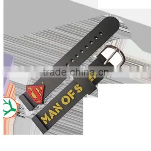 2016 Custom Silicone Rubber Wrist Watch Strap for Watches Teenagers Watch Strap thumbnail-4