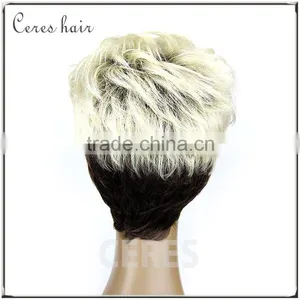 Japanese Fiber Blond 613 Synthetic Wig Full Lace Wig Top Quality Fashion Style Italian Wave thumbnail-2