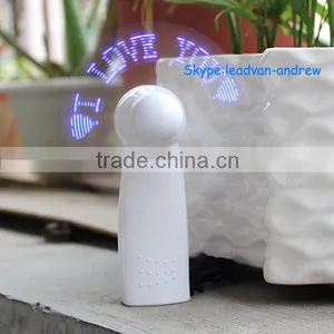 2015 Best Seller Promotion Gift Colorful Flashing LED Message Fan thumbnail-5