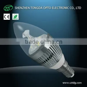 3w E12 E14 E27 B15 B22 Epistar Led Candle Bulb Daywhite (CE& Rohs) thumbnail-1