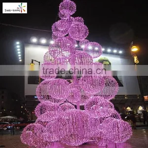 New Design Holiday Time Artificial Trees With Ball in Different Size With High Quality Make Ball Tree Nice Christmas Wire Tree thumbnail-6