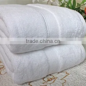 Egyptian Cotton Customized Embroidery Logo White Luxury Hotel Bath Towels Quality Choice thumbnail-6