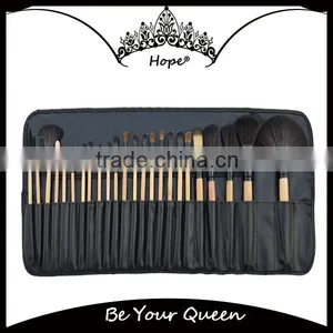 24pcs Wooden Color Lowest Price Private Label Makeup Brushes thumbnail-1