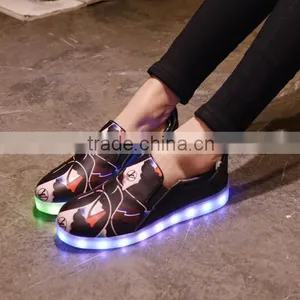 High Top LED Shoes Flashing Sneakers,Lightning Sneaker Canvas Sneaker thumbnail-2