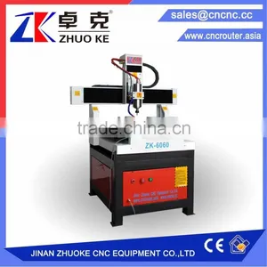 Discount Price Small 4 Axis Metal CNC Router Machine ZK-6060 With 2.2KW Water Cooling Spindle&Stepper Motor thumbnail-3