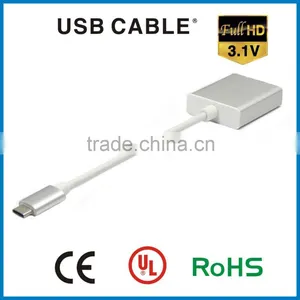 Custom Usb 3.1 Type c Male to HDMI Female Converter Cable Hdmi Male to Usb Female Cable for MacBook thumbnail-1