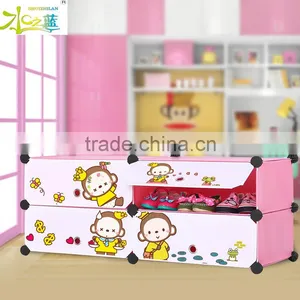 Newest Cartoon Design Shoe Storage Box Cabinet thumbnail-2