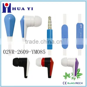 Stylish Earphone Handfree for PC Smart Phone Plastic Earpiece Earwig Earphone thumbnail-1