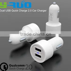 Car Accessories Dual 2 QC Ports Quick Charge Car Charger for Smart Phone With Output 5V 2.4A 9V 2A 12V 2A thumbnail-3