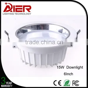 Led Lux Down Light 6 Inch 15W 3000K/6000K thumbnail-1