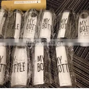 500ml Plastic Sports Drinking Water My Bottles Lemon Juice Readily Cup Drinking Water New Popular Clear Fruits Water Bottles thumbnail-3