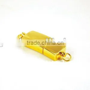 OEM Golden Bar Shape Gift USB Flash Drive thumbnail-1