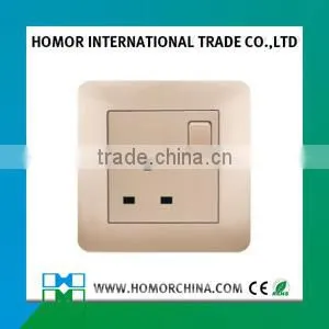 Aluminum Brush Panel South African Standard Swithed Socket With Neon thumbnail-4