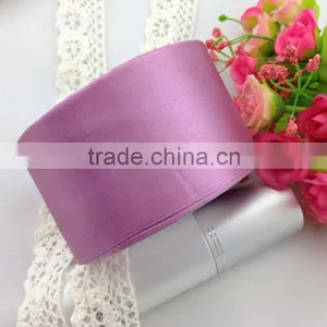 Wholesale Solid Color Wedding Decoration Belt Single Side 100% Polyester Satin Ribbon 25yards/roll thumbnail-1