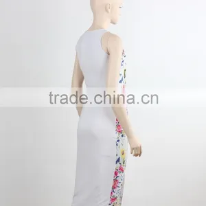 Custom Design Fashion Two Piece Bodycon Dress 2016 Gril Women Dress New Fashion Pint Good Quality thumbnail-4
