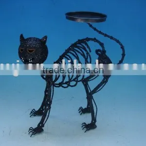 HALLOWEEN CAT DECORATION-- CANDLE HOLDER thumbnail-1
