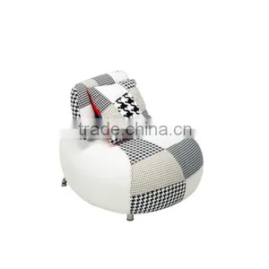 Patchwork Backrest Adjustable Ottoman thumbnail-4