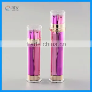 Luxury Cosmetic Double Tube Lotion Pump Bottle thumbnail-1