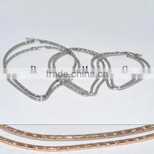 Wholesale Stainless Steel Fashion Rose Gold Earring BE20011 thumbnail-3