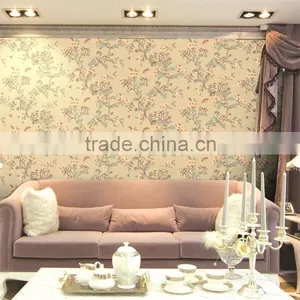 Hot Natural Flower Pure Paper Hotel Bedroom Wallpaper thumbnail-3