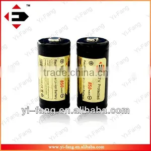 16340 850mah 3.7V Rechargeable Li-ion Batteries (2pcs/set) thumbnail-1
