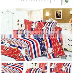 4PCS Bedsheet Flannel Fleece Bedding Sets thumbnail-2