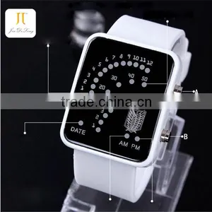 Durable Cool Anime Shape of Fan LED Watch Kids Superman Watch thumbnail-1