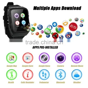3G Smart Watch S83 Clock Sync Notifier Buit-in Camera Support Sim Card Smartwatch for Apple IPhone Android Phone PK DM365 DZ09 thumbnail-1