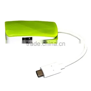 Hot Sales!New Usb to 2 Port Usb Hub+ 1 Port 10/100/1000Mbps RJ45 Gigabit Ethernet Lan Adapter + Usb 3.1 Type c Hub thumbnail-2