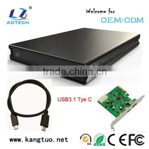 2.5 Sata USB 3.1 External Hard Disk Drive Case Box HDD Enclosure 1tb thumbnail-2