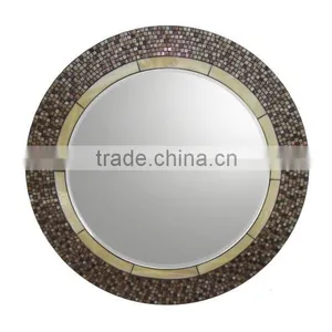 Mirror Glass Wholesale With Mosaic and Wooden Almirah Designs With Mirror thumbnail-1