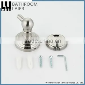 No.13135 Wholesale Prices Modern Bathroom Stainless Steel Brush Nicked Wall-Mounted Bathroom Accessories Robe Hook thumbnail-6