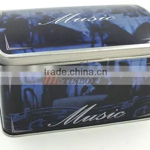 Metal Dome Lid Music Tin Boxes With House Shape thumbnail-1