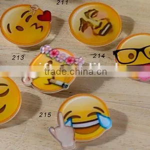 Acrylic DIY Emoji Sticker / Emoji Lapel Pin/ Badge for Mobile thumbnail-1
