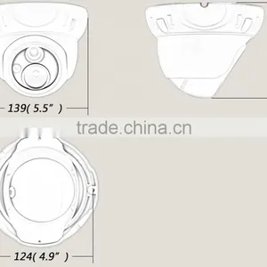 IW-A6017HD-HC DC12V Powered IR Vandal CMOS Dome Camera thumbnail-3