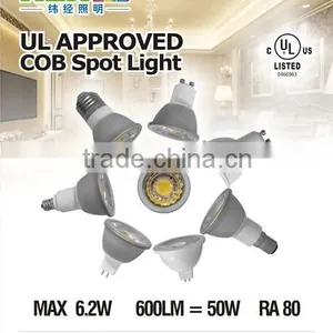 UL Energy Star CRI 90 Dimmable 5W 6W Gu10 Cob Led Spotlight Cob thumbnail-4
