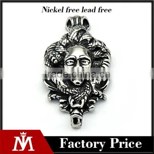 Mens Stainless Steel Pendant Hot Selling Gothic Head Pendant Fancy Vintage Pendant Jewelry thumbnail-1