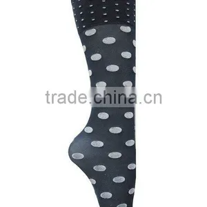Black Women Socks With White Dots thumbnail-1