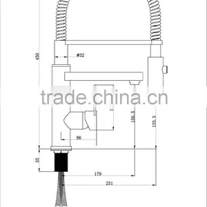 Factory Manufacture Pull Out Kitchen Sink Mixer thumbnail-2
