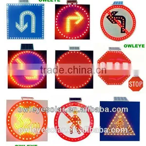 Spuare Solar Traffic Signs/illuminated Traffic Signs/solar Powered Portable Variable me thumbnail-6