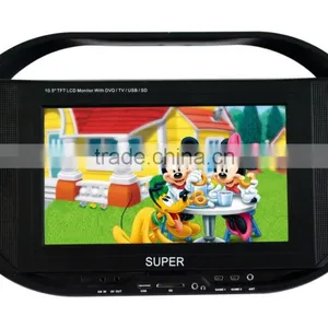 11" Inch Portable DVD Player Compatible With DVD, DVD-RW, VCD,CD-R, CD-RW, MP3, MP4 JPEG(DRVX) thumbnail-4