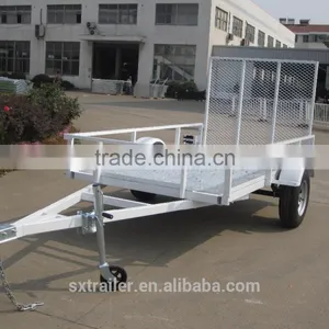 Flat Trailer With Galvanized Sheet and Loading Ramp for Goods F-510 thumbnail-3
