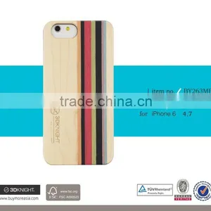 3D Knight Factory Wholesale OEM ODM Custom Hard Back Real Rosewood Wooden Mobile Phone Cover for IPhone 6s Wood Bamboo Case thumbnail-4