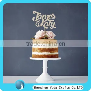 Silhouette Leaning Bride Groom Name Acrylic Wedding Cake Topper thumbnail-2