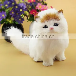 Cute Plush Plastic Farm Animal Baby Toys,resin Nude Animated Figure Toy Cat thumbnail-1