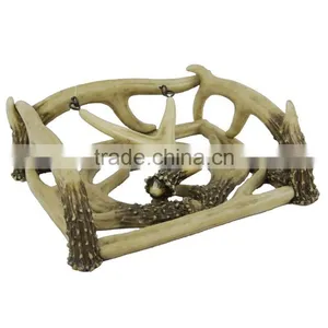 Personalized Handmade Painted Decorative Poly Resin Antler Napkin Holder thumbnail-1