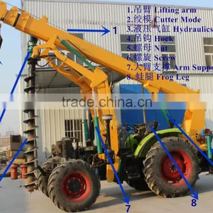 Hydraulic Earth Drilling Machine Bored Piling Equipment Hydraulic Post Hole Digger thumbnail-2