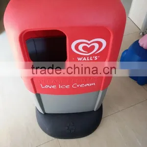 OEM Blow Molding Large Garbage Bins Plastic PE Dustbin thumbnail-2