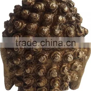 Brass Buddha Head Statue thumbnail-2
