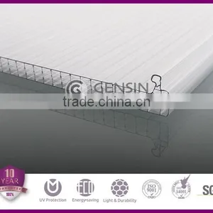 Haining Gensin U-lock Multiwall Polycarbonate Hollow Sheet Building Material thumbnail-3